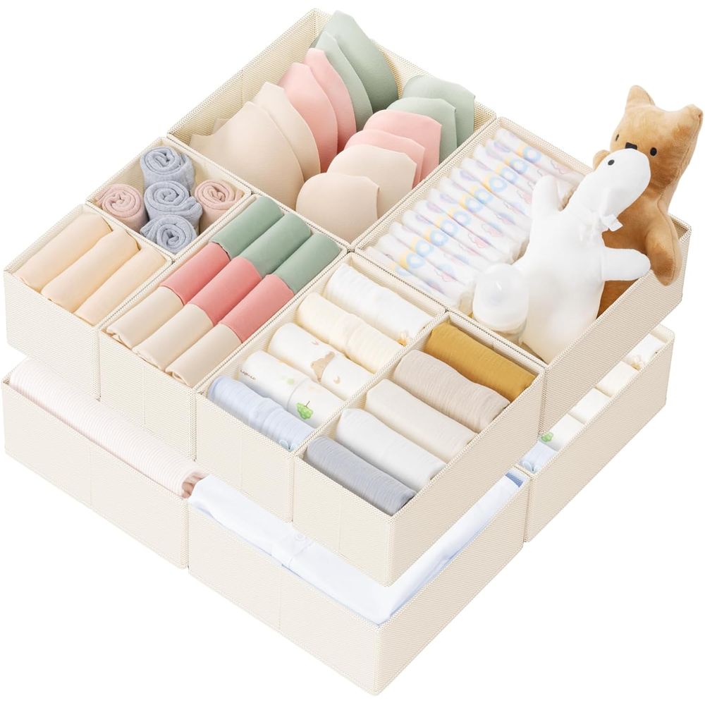 Baby Nursery Drawers - 10 Pack Drawer Organizer for Baby