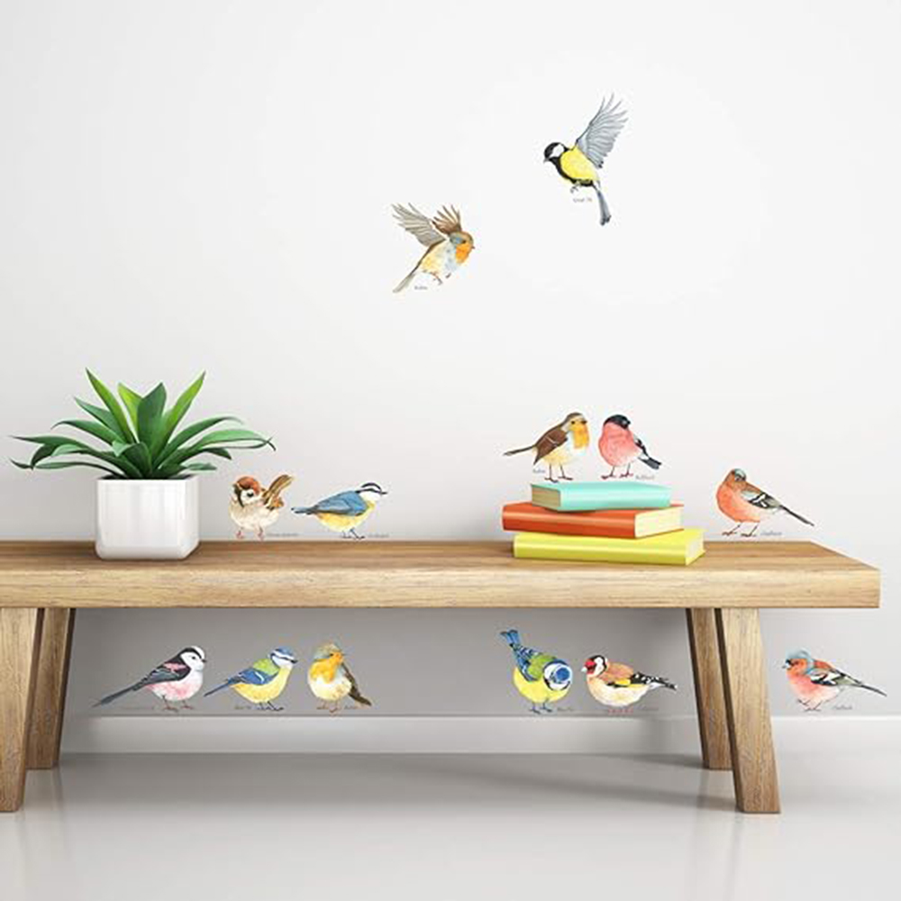 Baby Nursery Kids - 13pcs Little Birds Wall Sticker Baby