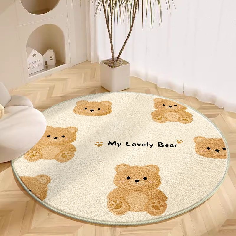 Baby Nursery Rug - VIKAMA 1PC Round Carpet Living Room