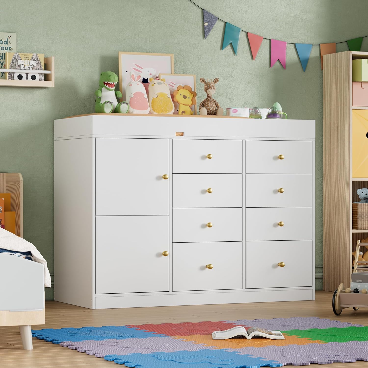 Changing Table Dresser, Baby C - огляд і ціна Baby Nursery Drawers