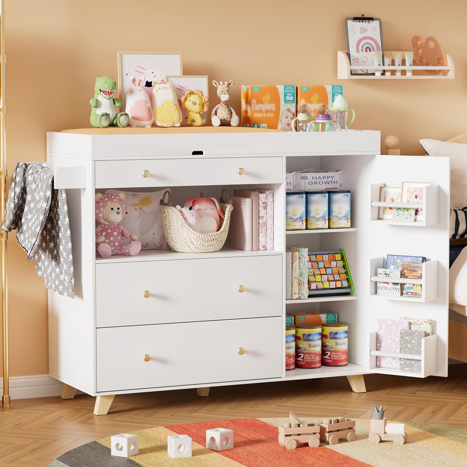 Baby Changing Table, Modern Di - огляд і ціна Baby Nursery Drawers