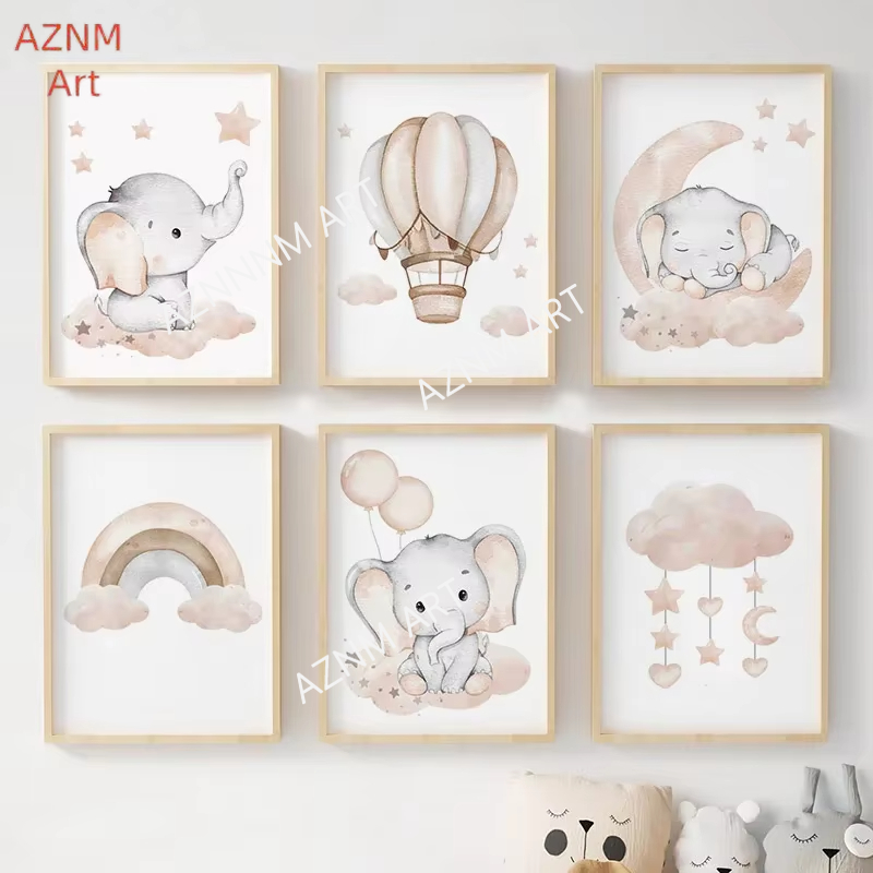 Elephant Balloon Rainbow Moon  - огляд і ціна Baby Nursery Kids
