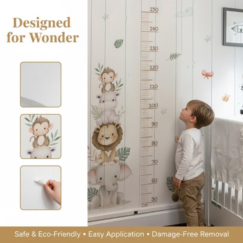New Children's Growth Chart St - огляд і ціна Baby Nursery Jungle Animals
