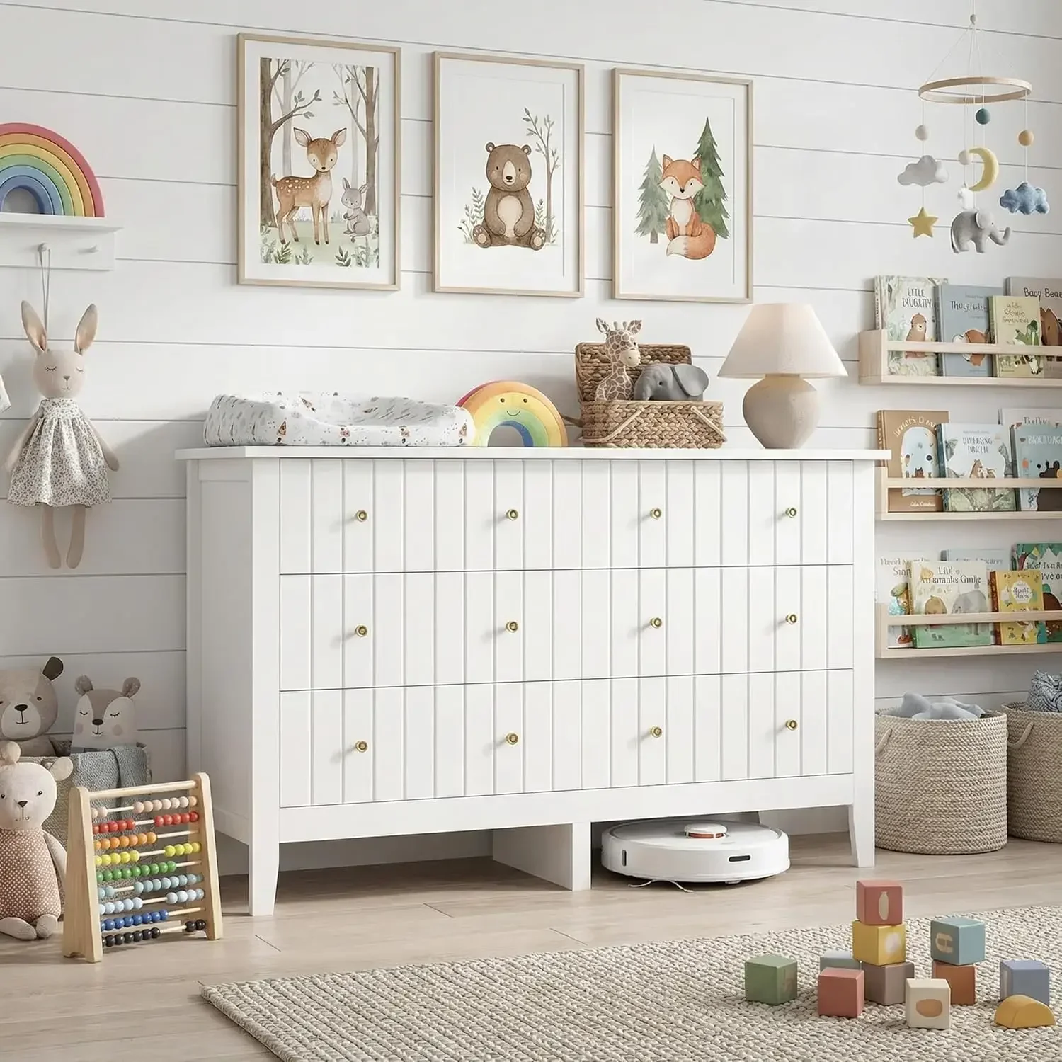 White Dresser, Chest of Drawer - огляд і ціна Baby Nursery Drawers