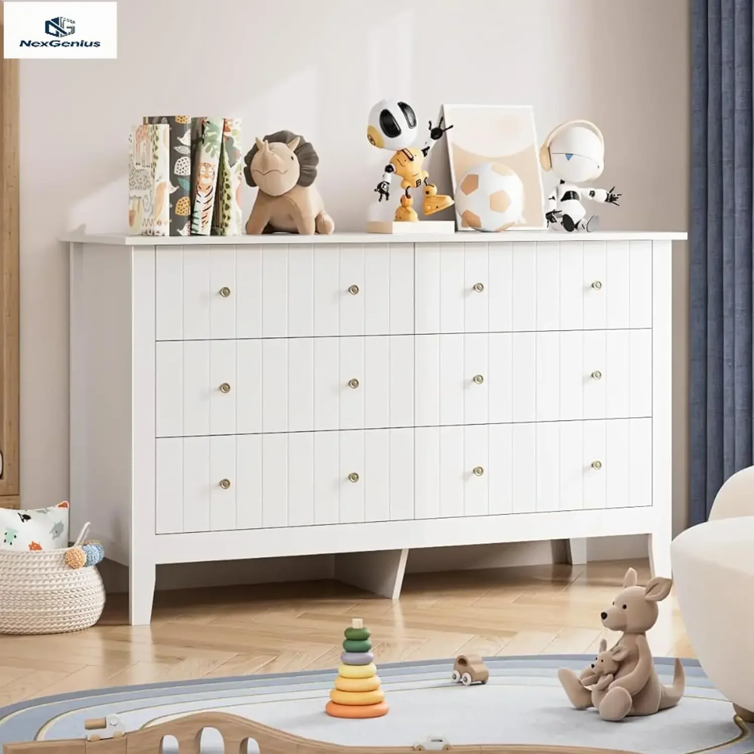 White Dresser, Chest of Drawer - огляд і ціна Baby Nursery Drawers