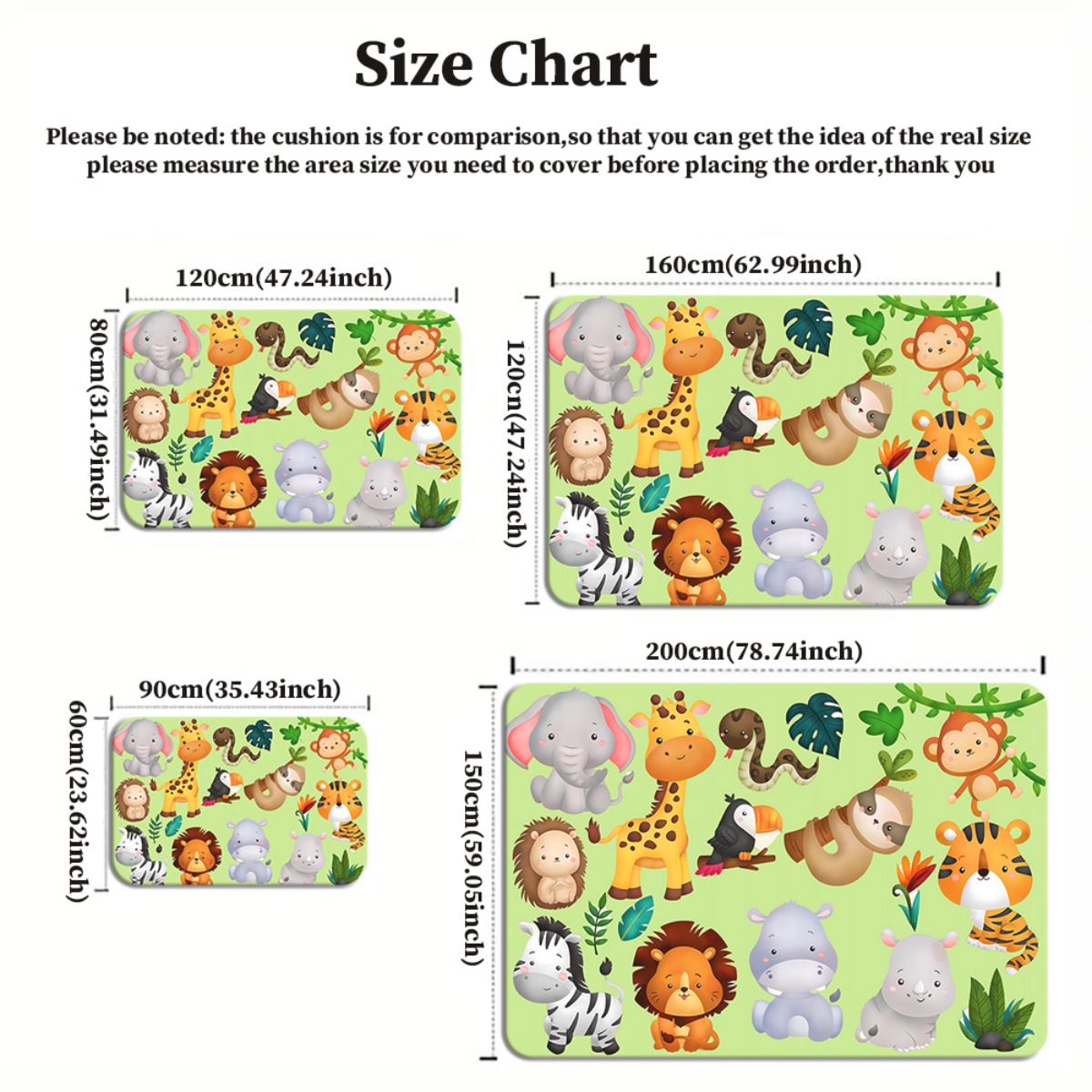 Cute Jungle Animal Print Cryst - огляд і ціна Baby Nursery Jungle Animals