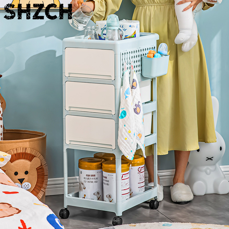 Cream Mobile Storage Cart,Mult - огляд і ціна Baby Nursery Drawers