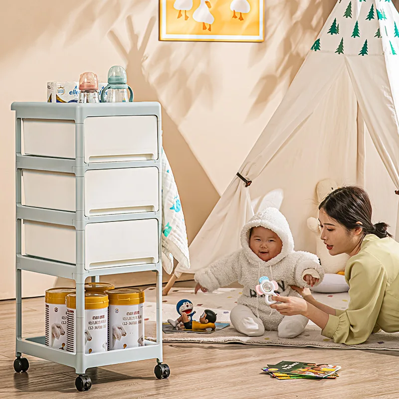 Cream Mobile Storage Cart,Mult - огляд і ціна Baby Nursery Drawers