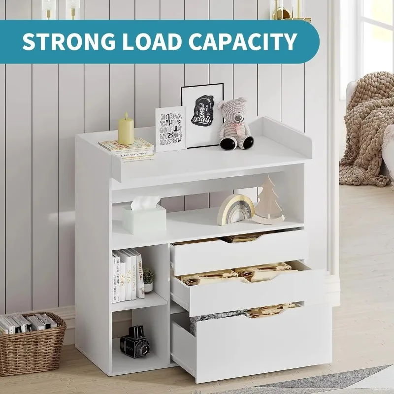 Contemporary minimalist MDF wh - огляд і ціна Baby Nursery Drawers