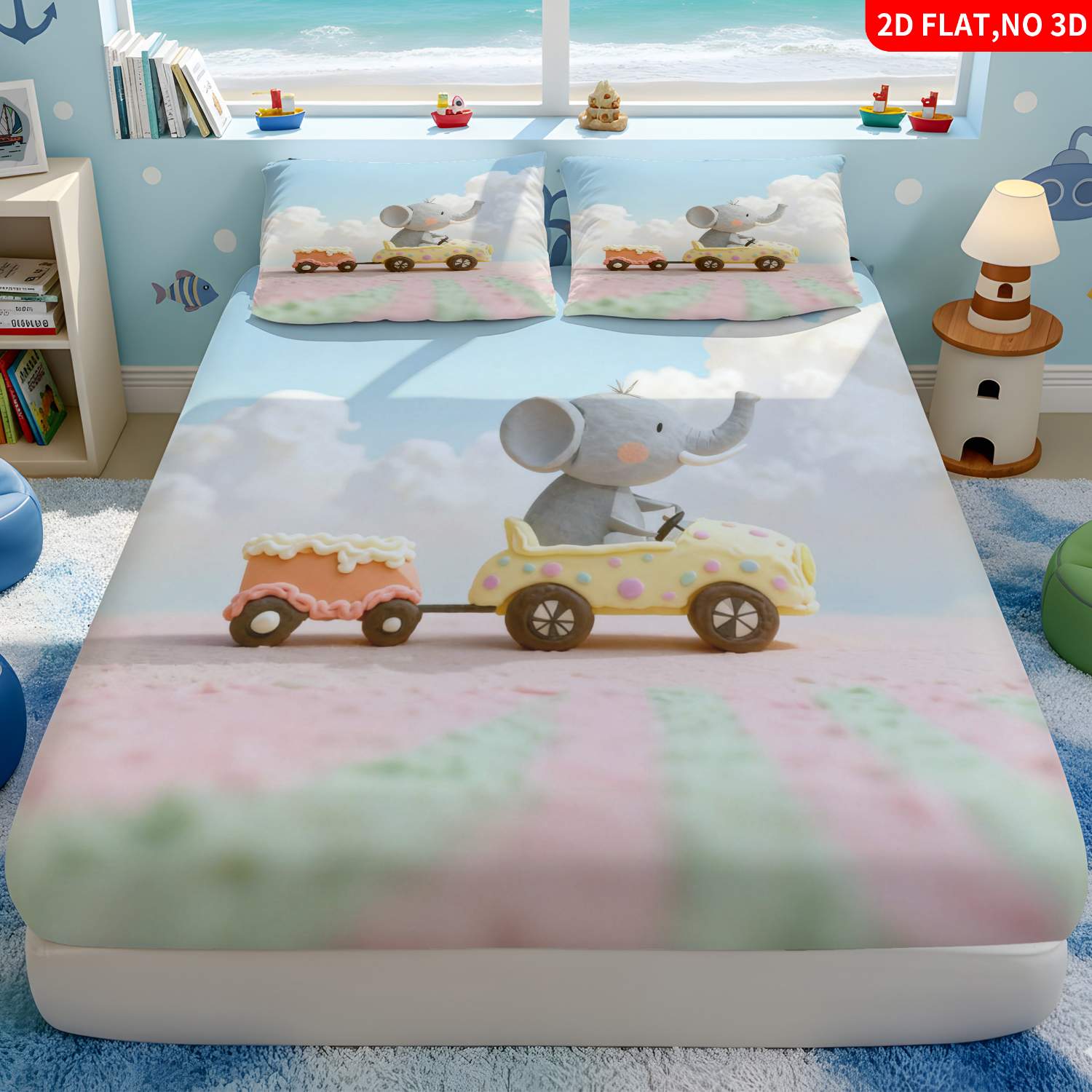 Christmas 2D Digital Print Thr - огляд і ціна Baby Nursery Elephant Theme