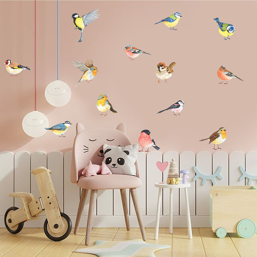 13pcs Little Birds Wall Sticke - огляд і ціна Baby Nursery Kids