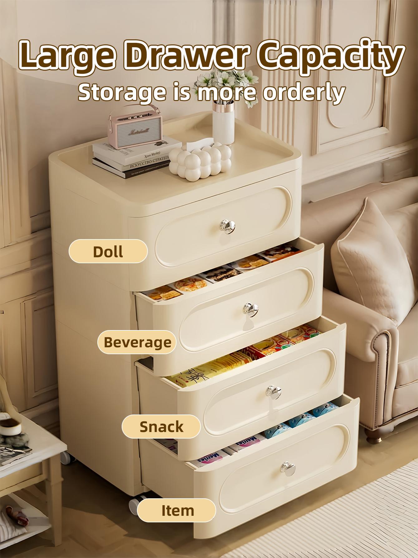 4-Drawer Rectangle Rolling Sto - огляд і ціна Baby Nursery Drawers