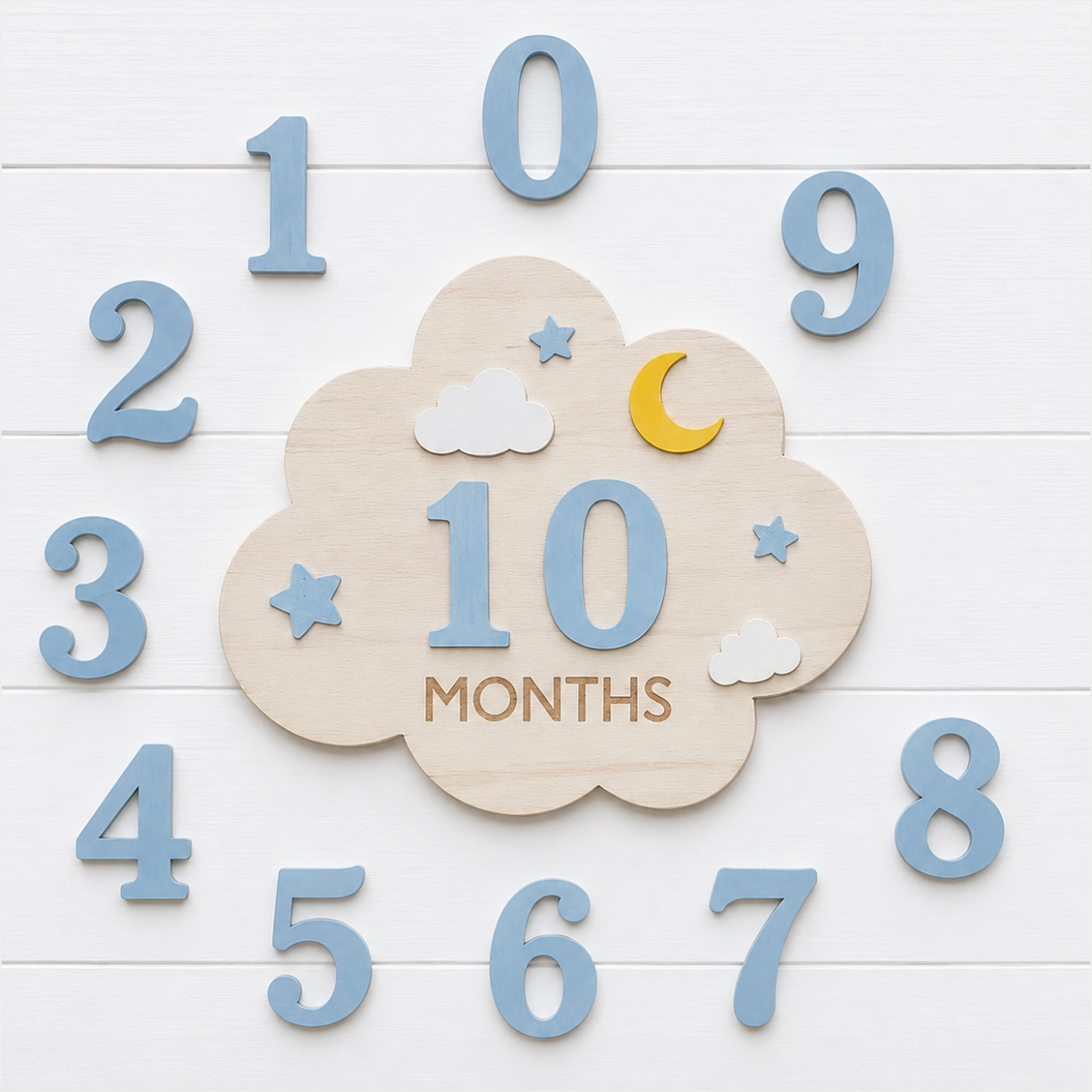 1‑Set Wooden Baby Monthly Mile - огляд і ціна Baby Nursery Set