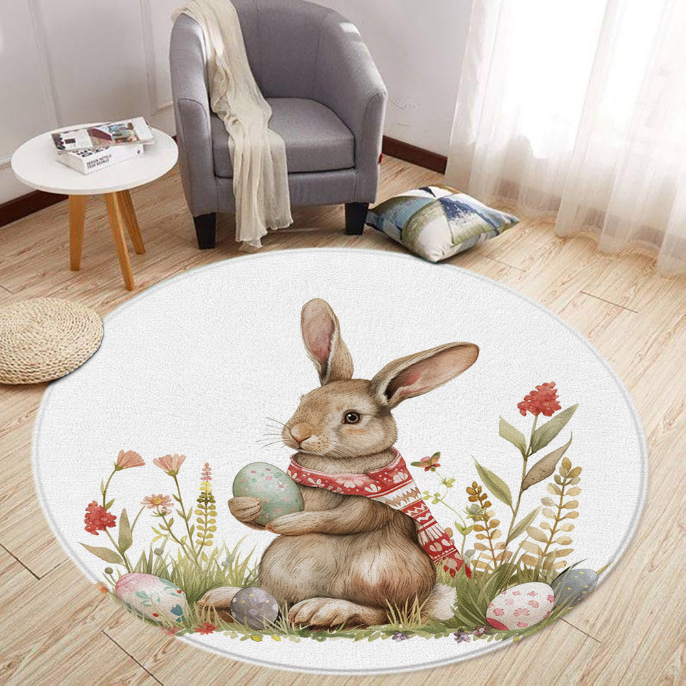 Cartoon Lion Love Bear Round R - огляд і ціна Baby Nursery Rug
