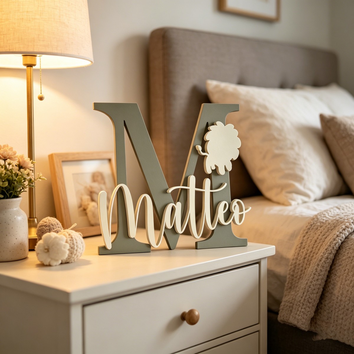 1Pc Custom Lion Name & Initial - огляд і ціна Baby Nursery Kids