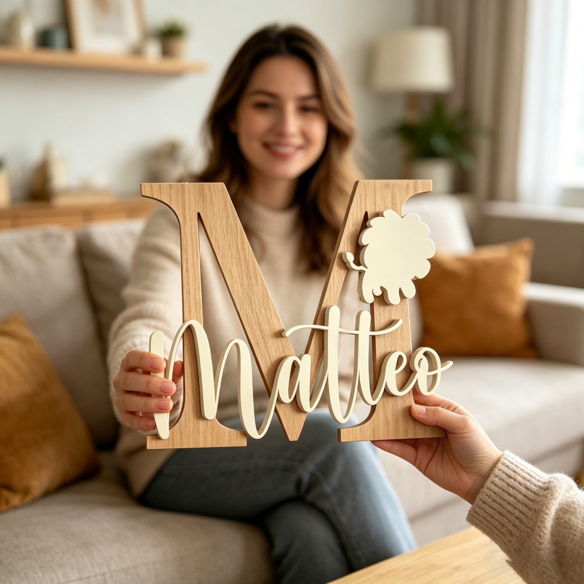 1Pc Custom Lion Name & Initial - огляд і ціна Baby Nursery Kids
