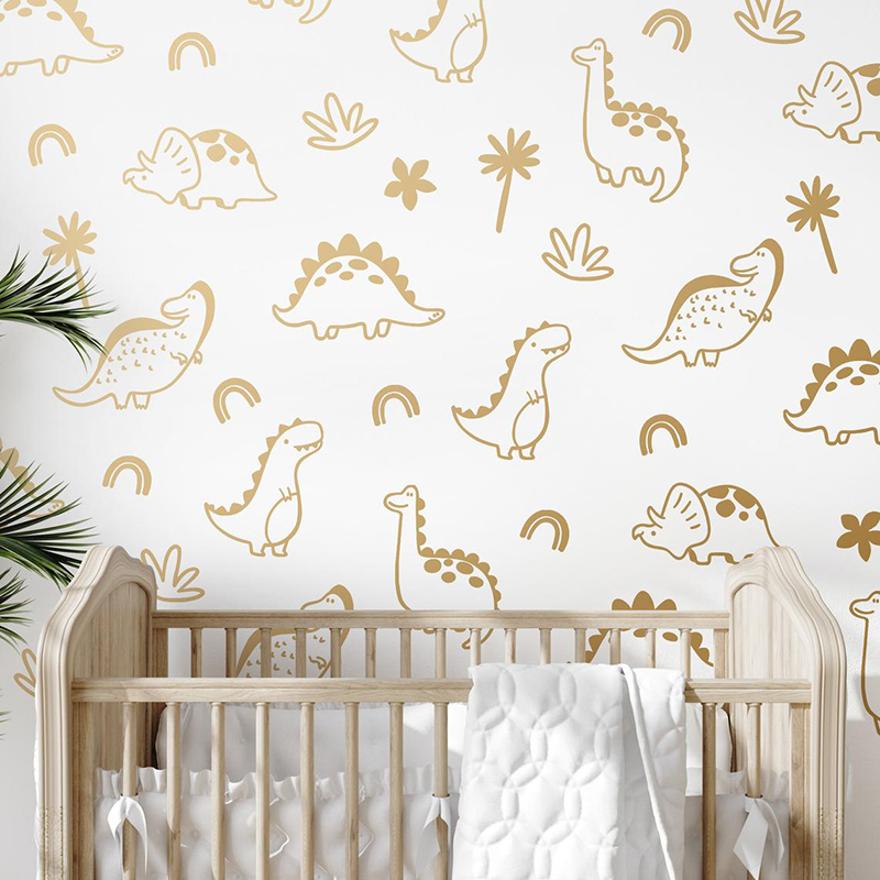 Geometric Dinosaur Tree Rainbo - огляд і ціна Baby Nursery Jungle Animals