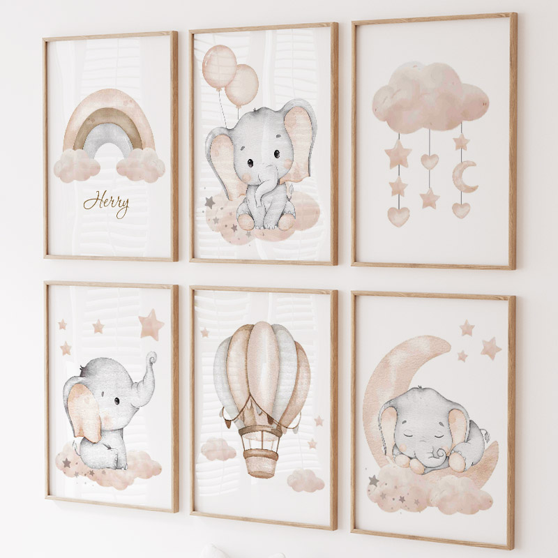 Cute Elephant Hot Balloon Moon - огляд і ціна Baby Nursery Kids
