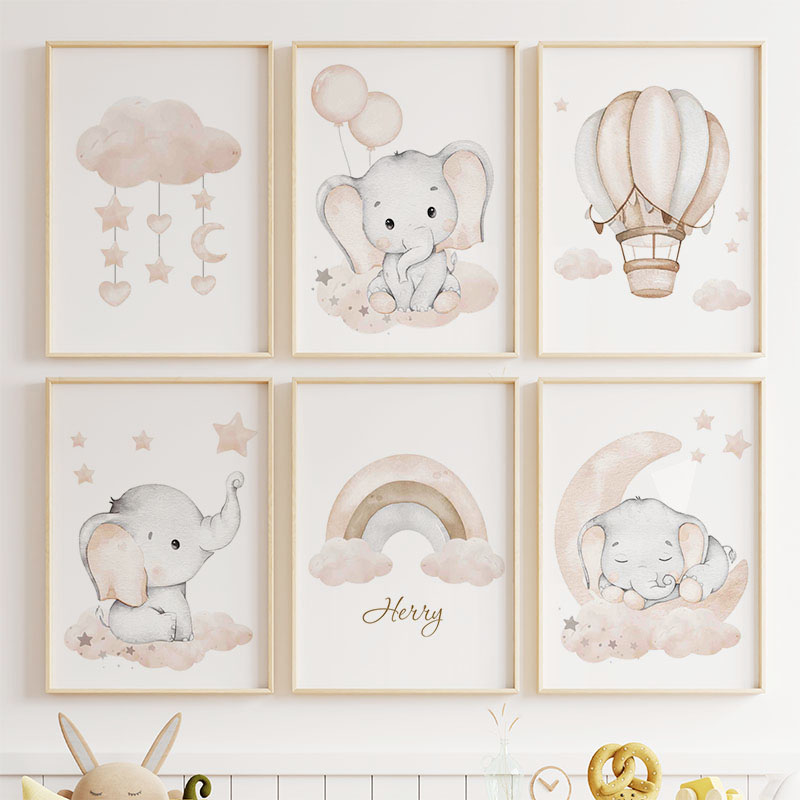 Cute Elephant Hot Balloon Moon - огляд і ціна Baby Nursery Kids