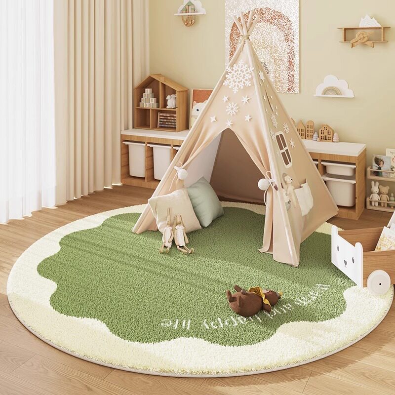 VIKAMA Cashmere-Look Round Rug - огляд і ціна Baby Nursery Rug