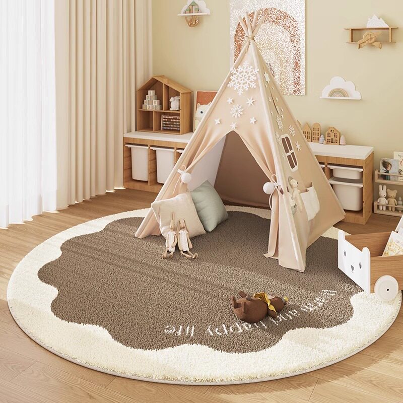 VIKAMA Cashmere-Look Round Rug - огляд і ціна Baby Nursery Rug