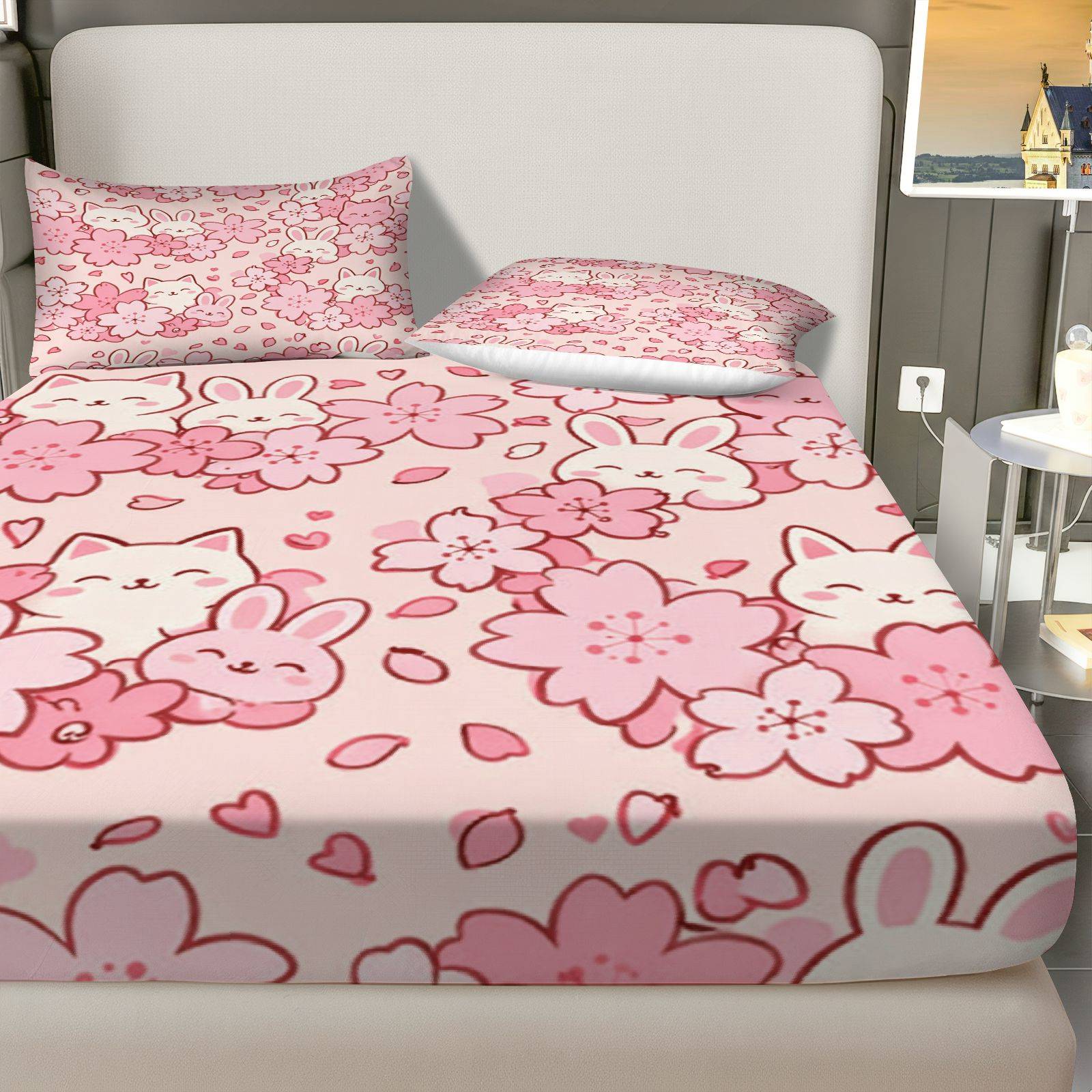 Sakura Rabbit Cat Bedding Set, - огляд і ціна Baby Nursery Set