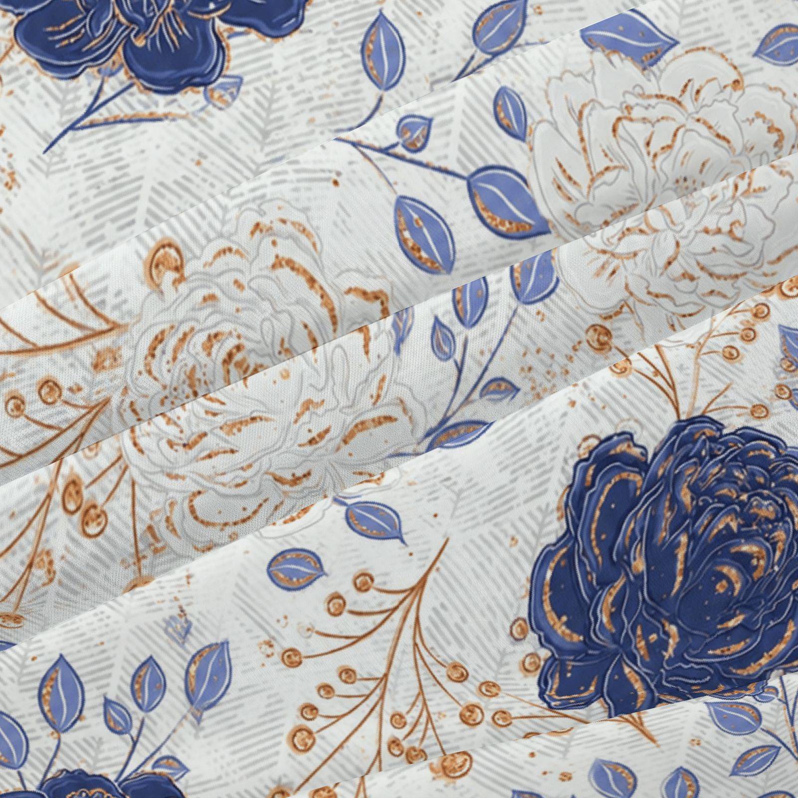 Three-Piece Blue Floral Fitted - огляд і ціна Baby Nursery Set