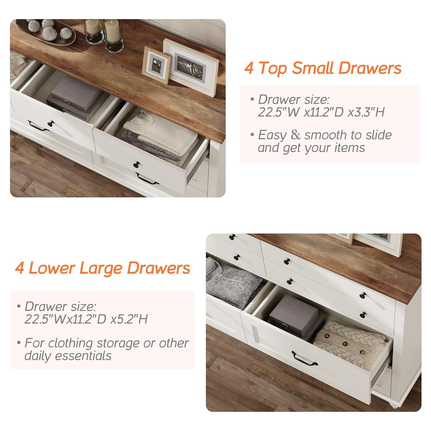Modern  Kids Dresser with 7 Dr - огляд і ціна Baby Nursery Drawers