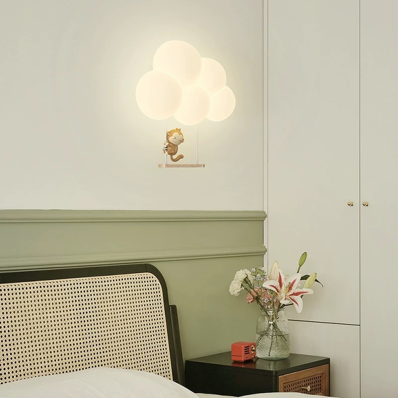 Cream Style Cartoon Creative B - огляд і ціна Baby Nursery Wall Lights