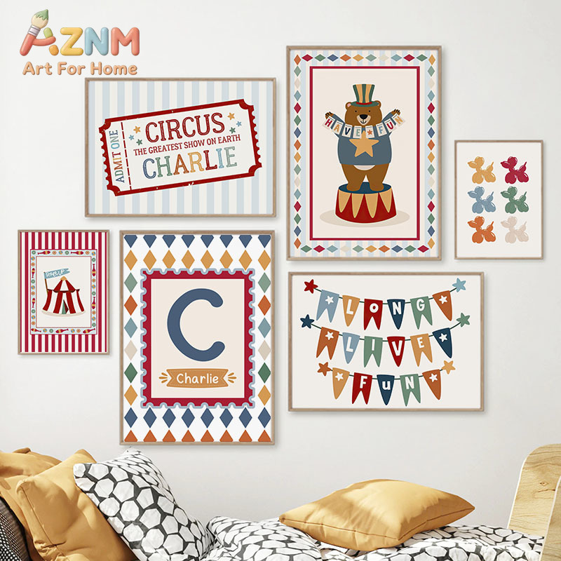 Circus Bear Magician Dog Quote - огляд і ціна Baby Nursery Kids