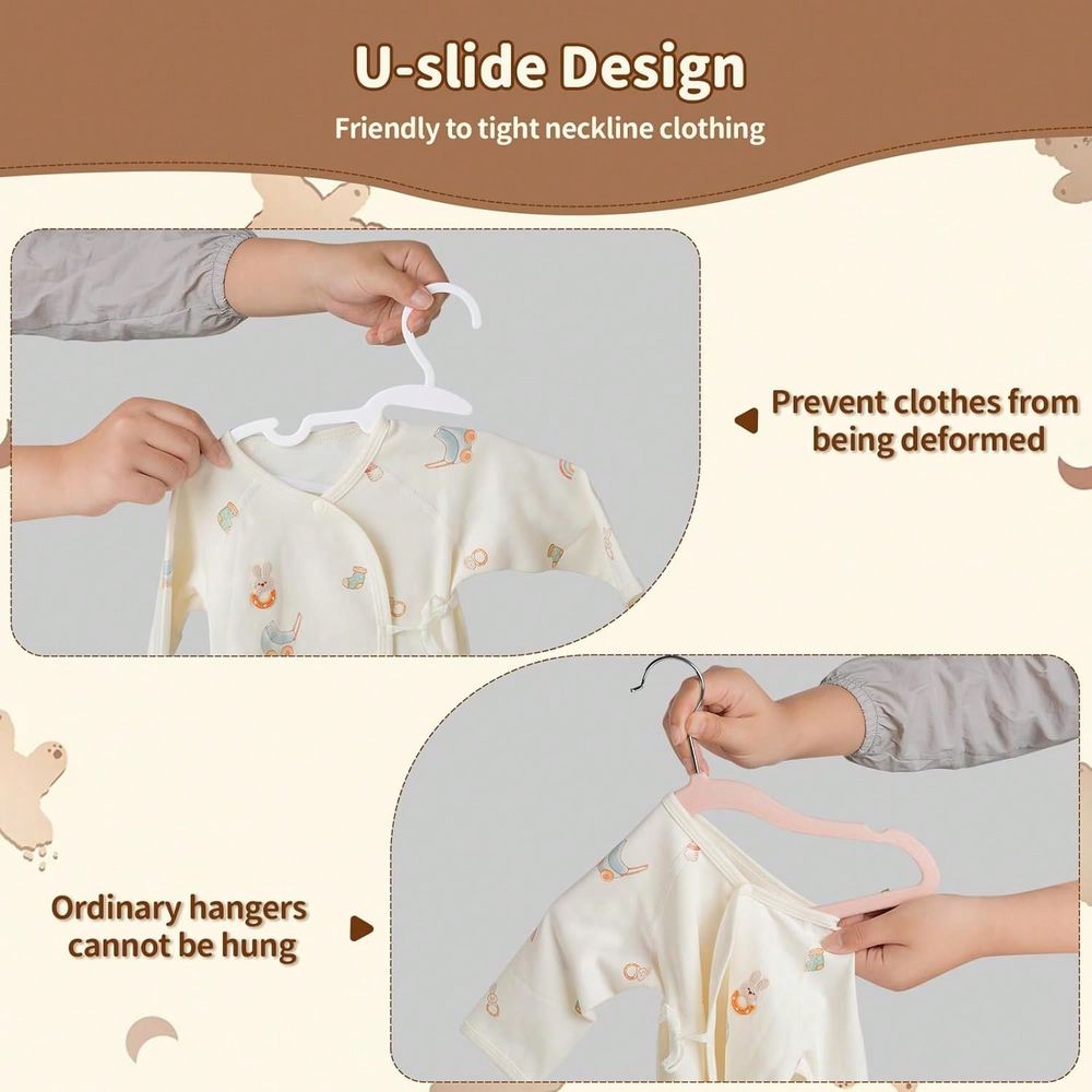 70 100 Pack Kids Hangers Plast - огляд і ціна Baby Nursery Kids