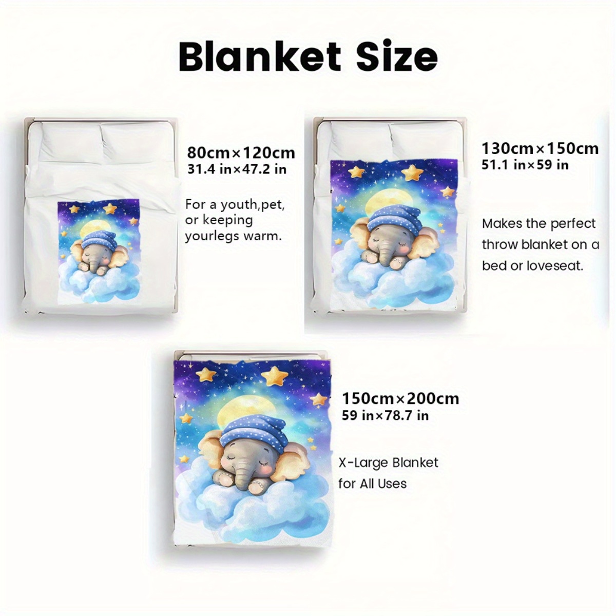 Sleeping Baby Elephant Cloud S - огляд і ціна Baby Nursery Elephant Theme