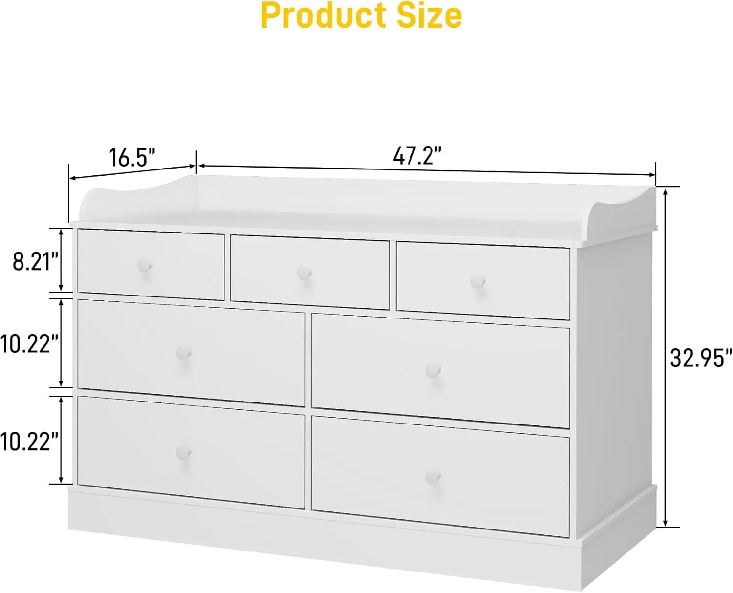 Kids Dresser Cabinet with 7 Dr - огляд і ціна Baby Nursery Drawers